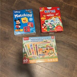 Never opened puzzles and games.